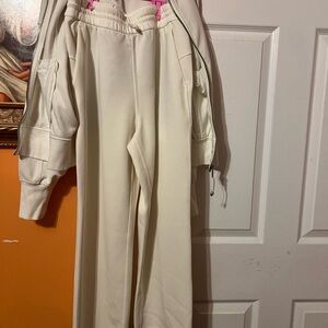 lululemon athletica Cream Track Pants